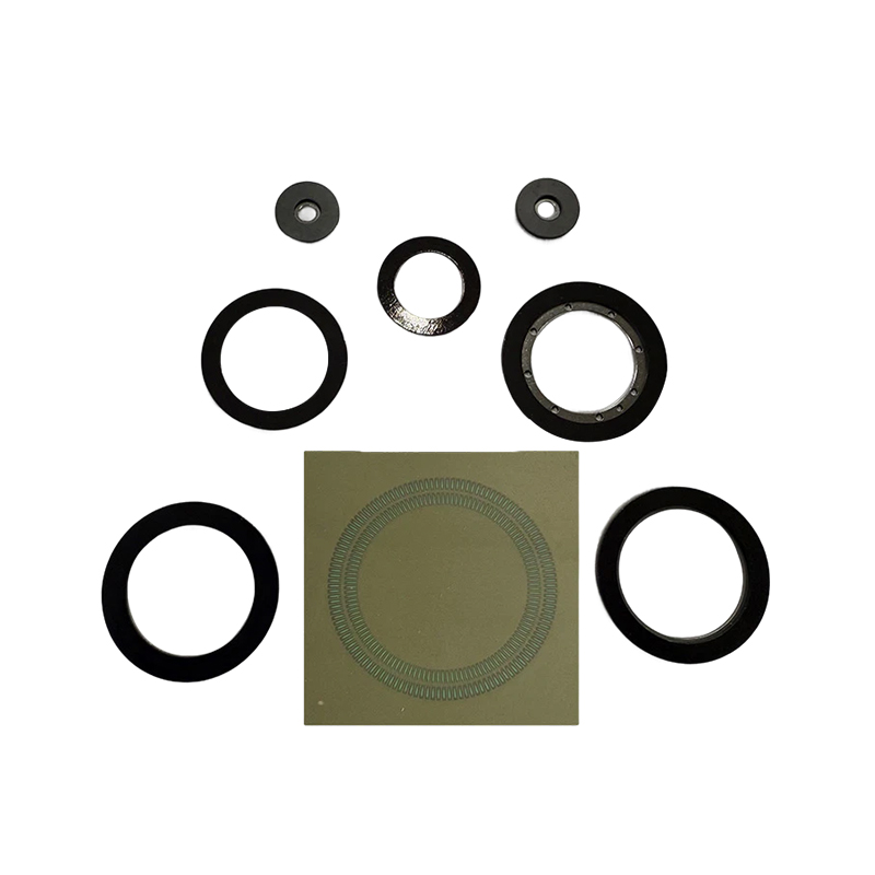 What specific impact does the installation misalignment of the magnetic encoder ring have on the output signal?